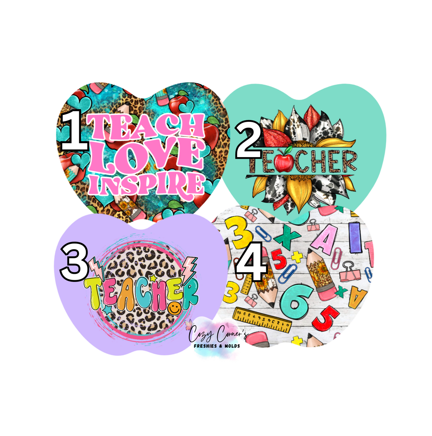 Teacher Cardstock inserts for Apple shaker