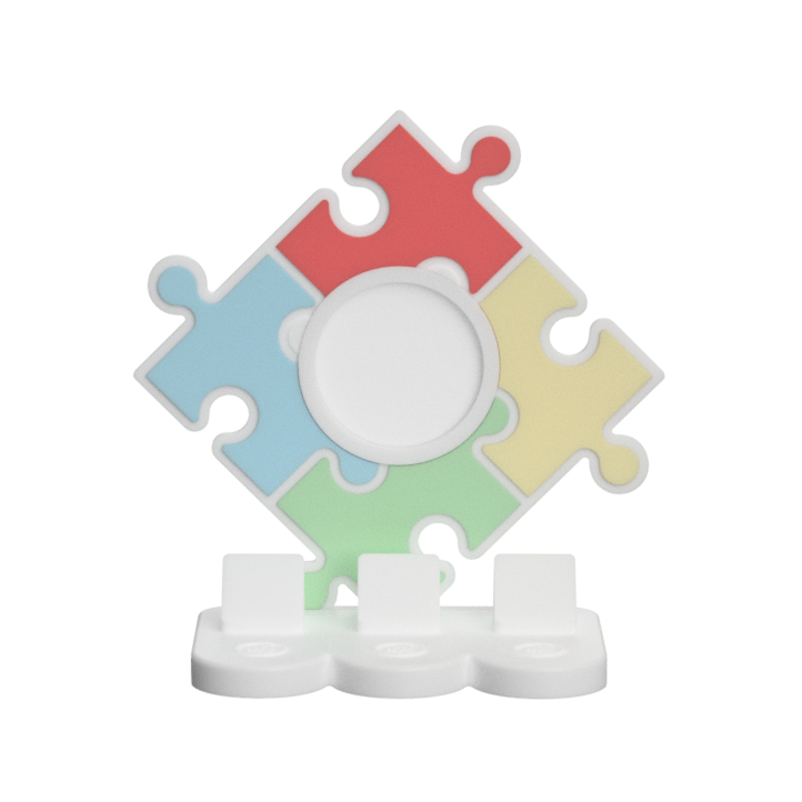 Puzzle NFC Stand- 1 Frame/circle- (Design your NFC stand- You Choose base type)