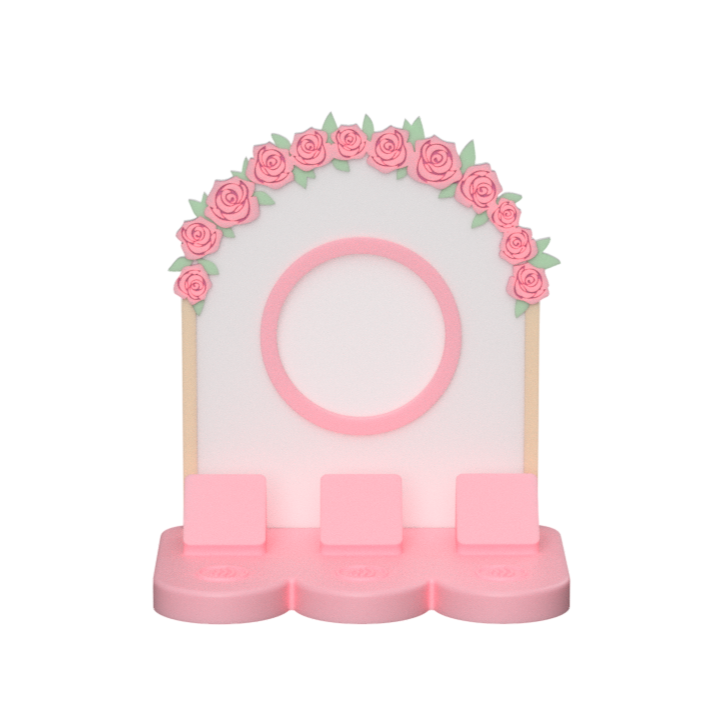 Rose Arch NFC Stand- 1 Frame/circle- (Design your NFC stand- You Choose base type)