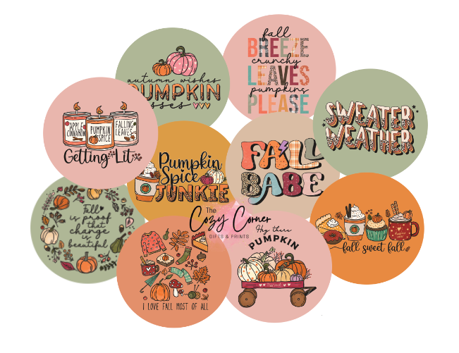 Fall Cardstock rounds