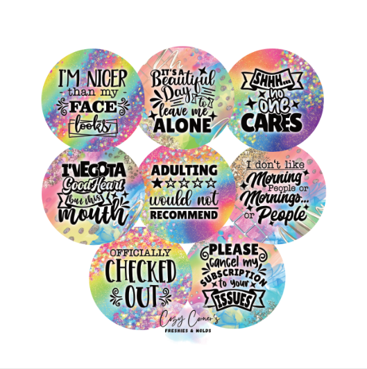 Sarcastic Cardstock rounds