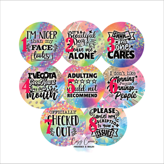 Sarcastic Cardstock rounds