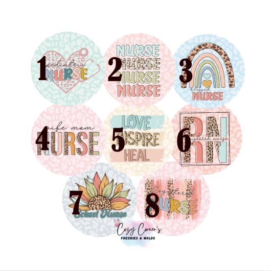 Nurse/RN Cardstock rounds