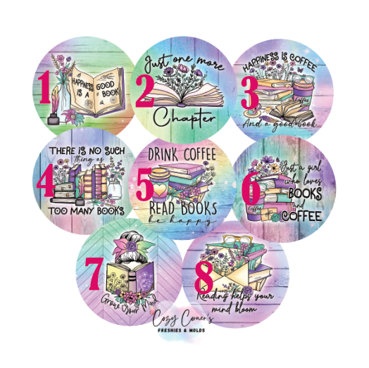 Books Cardstock rounds