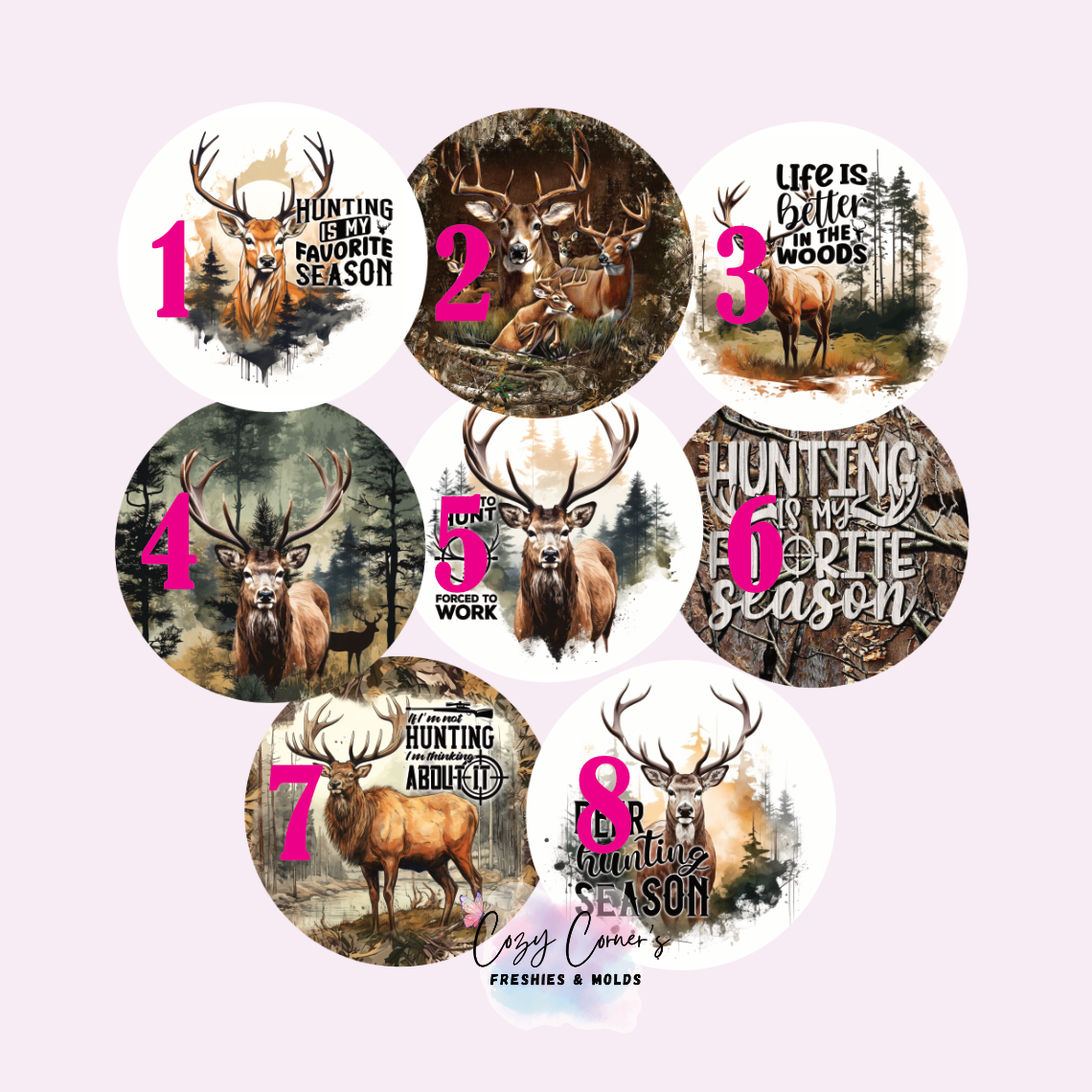 Hunting Cardstock rounds