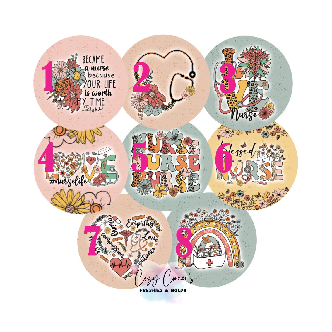 Nurse Cardstock rounds