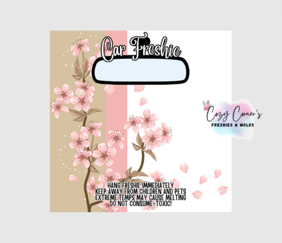 Cherry Blossom Freshie Bag Insert (3 Size options) Set of 10
