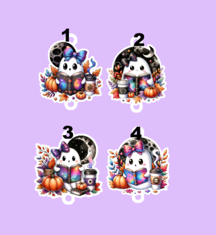 Ghost Book Freshie Charms