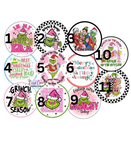 Christmas Cardstock Rounds