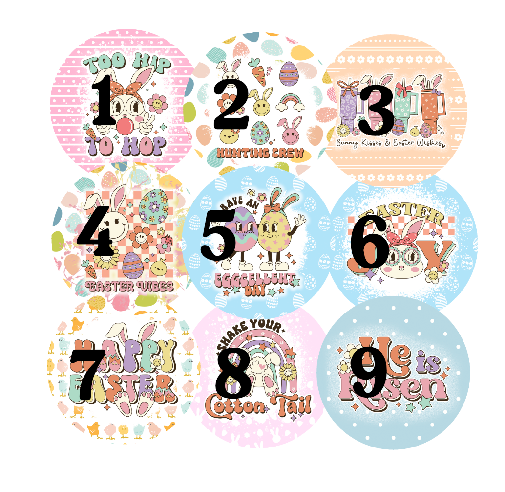 Easter Cardstock rounds