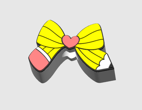 Pencil Bow straw topper