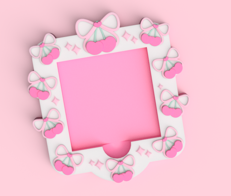 Cherries with bows Sticky Note Holder