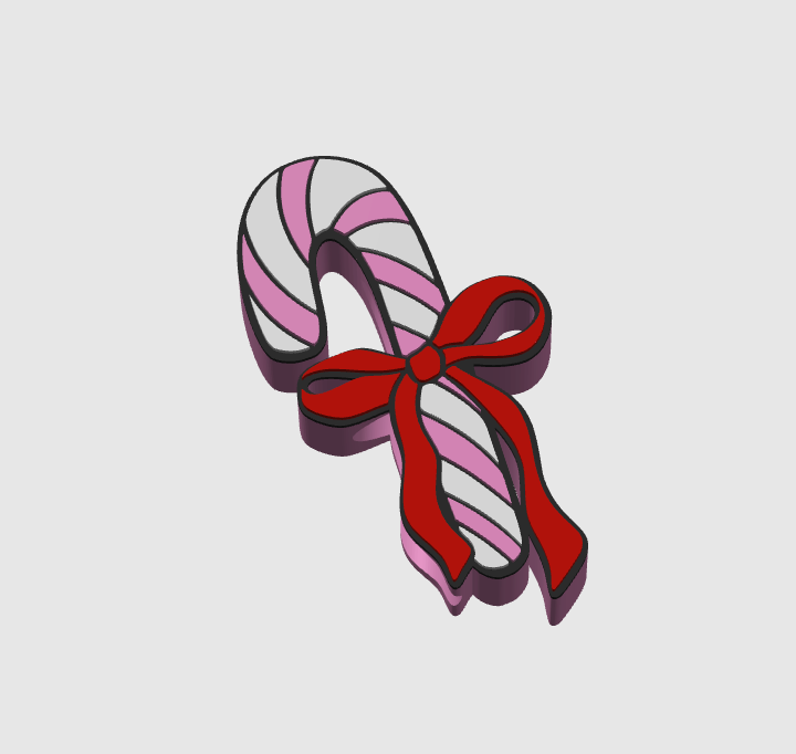 Candy Cane straw topper