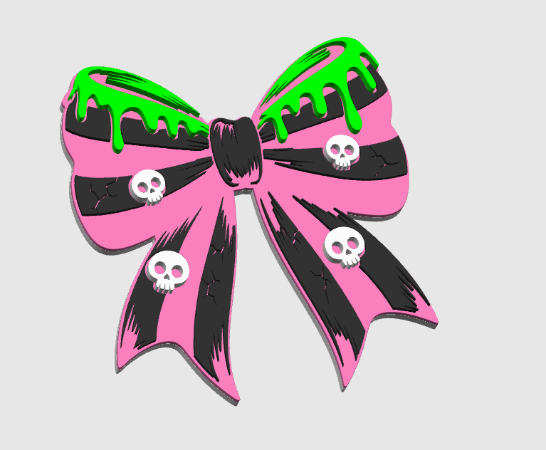 Skull Bow Embellishment
