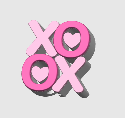 XOXO straw topper