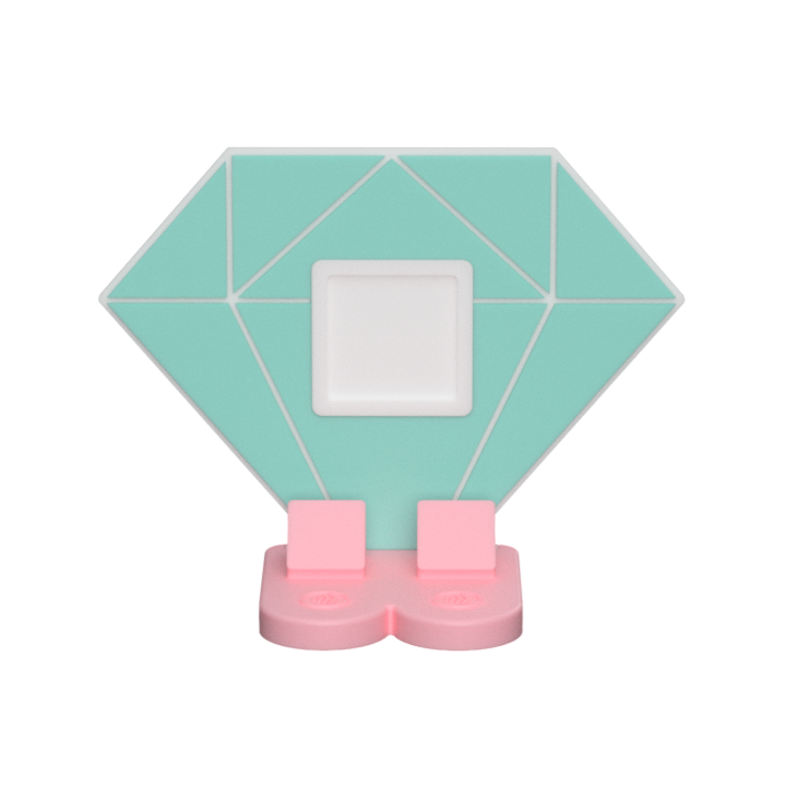 Diamond NFC Stand- 1 Frame/square- (Design your NFC stand- You Choose base type)