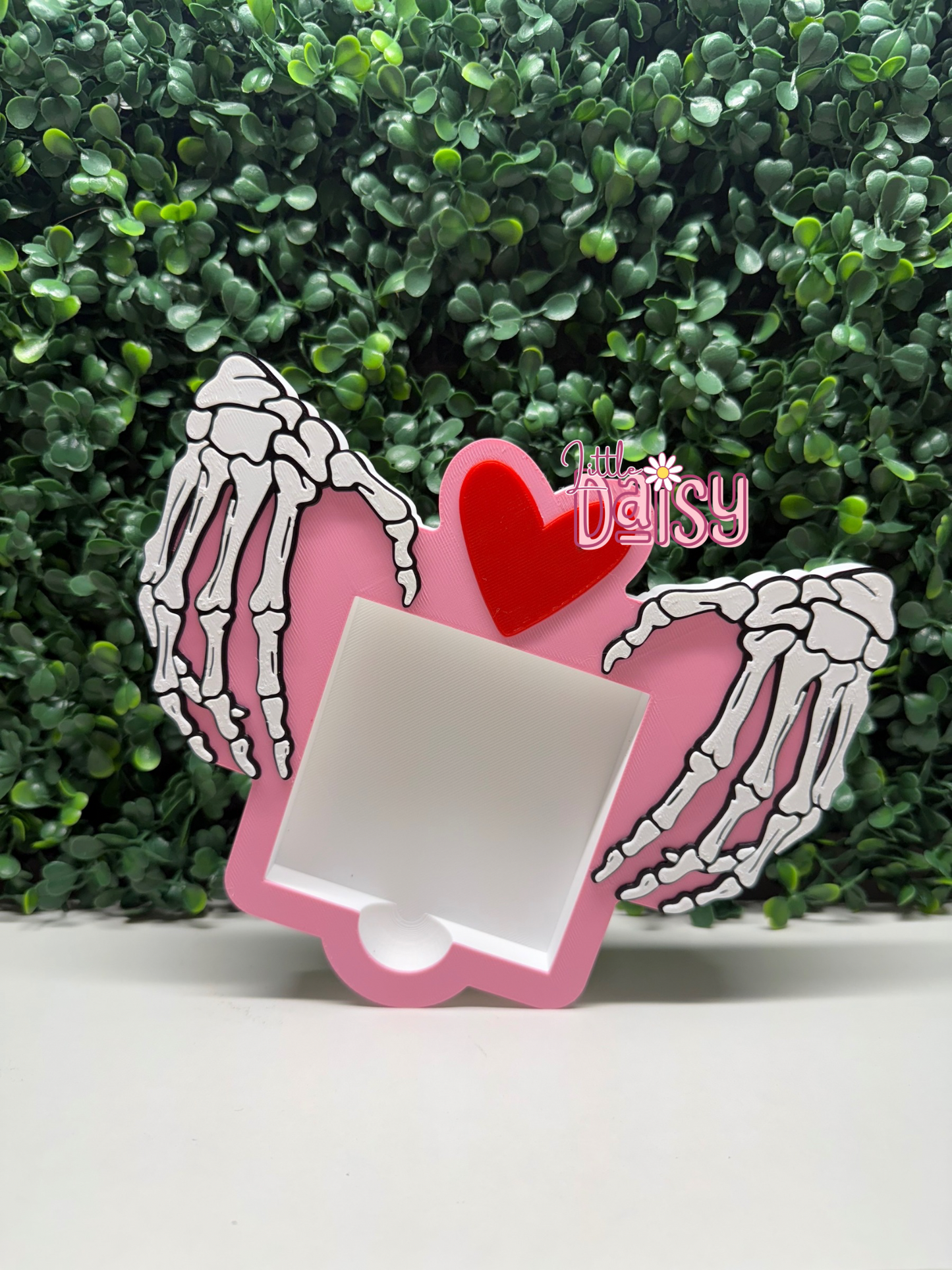 Skeleton Heart Sticky Note Holder