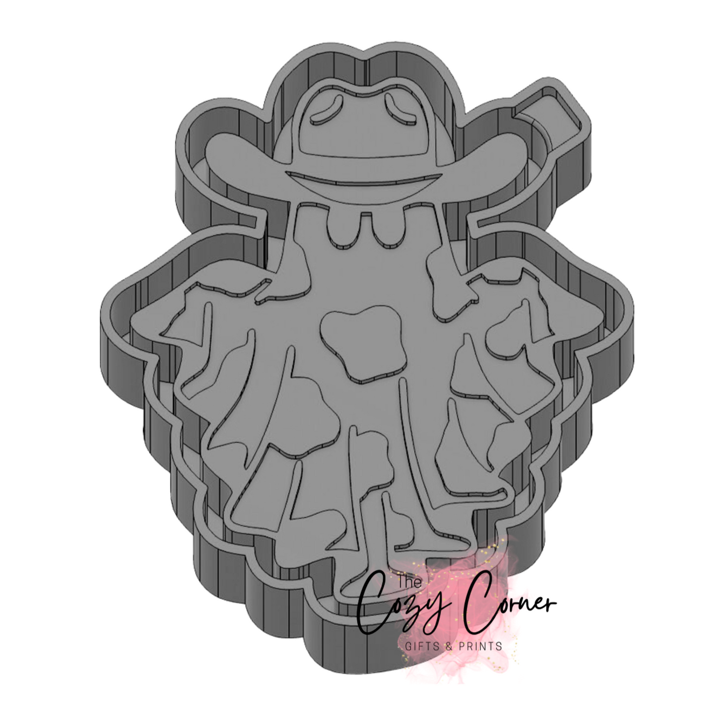 Ghost Cow Print Freshie mold