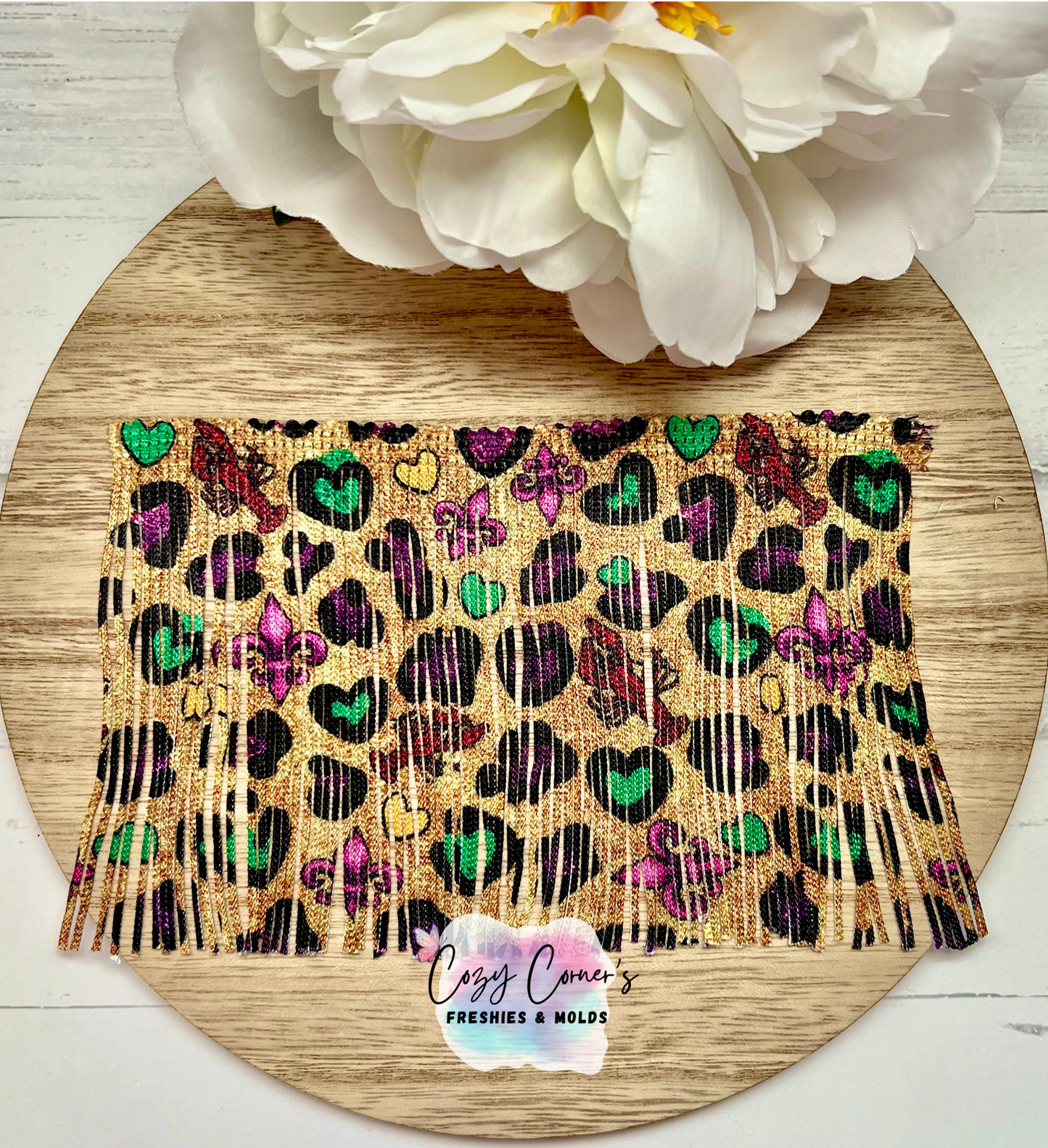 Mardi Gras Print Fringe