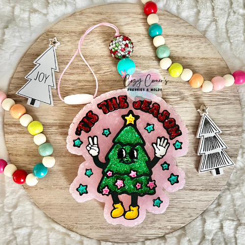 Retro Christmas Tree freshie mold
