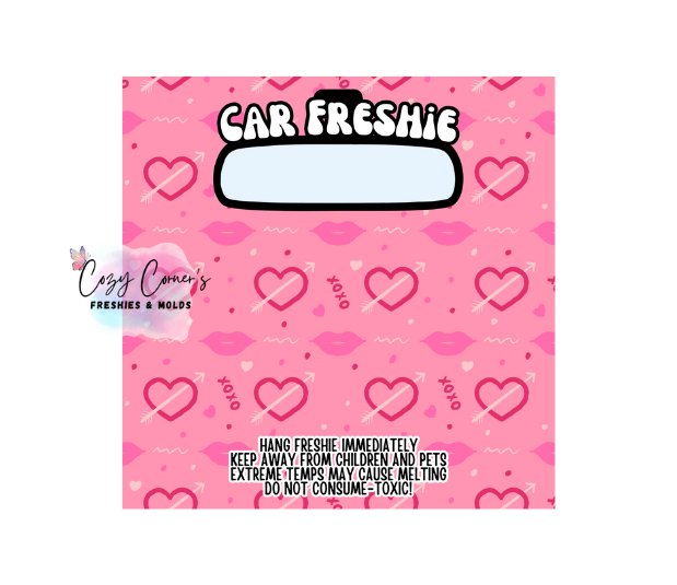 Valentine's Day Freshie Bag Insert (3 Size options) Set of 10