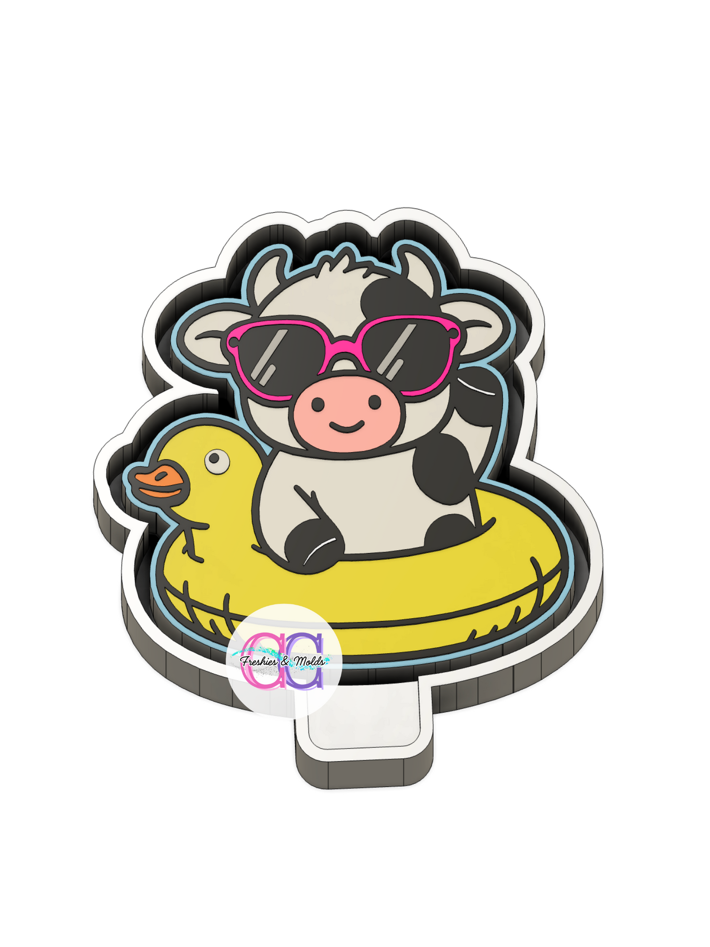 Cow Floaty Freshie Mold