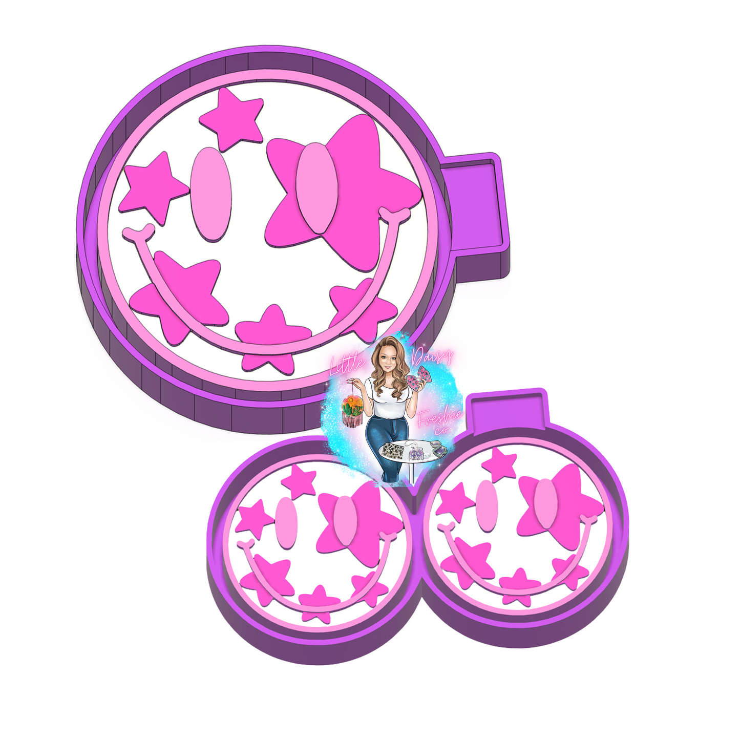 Star smiley Mold and Vent Clips set