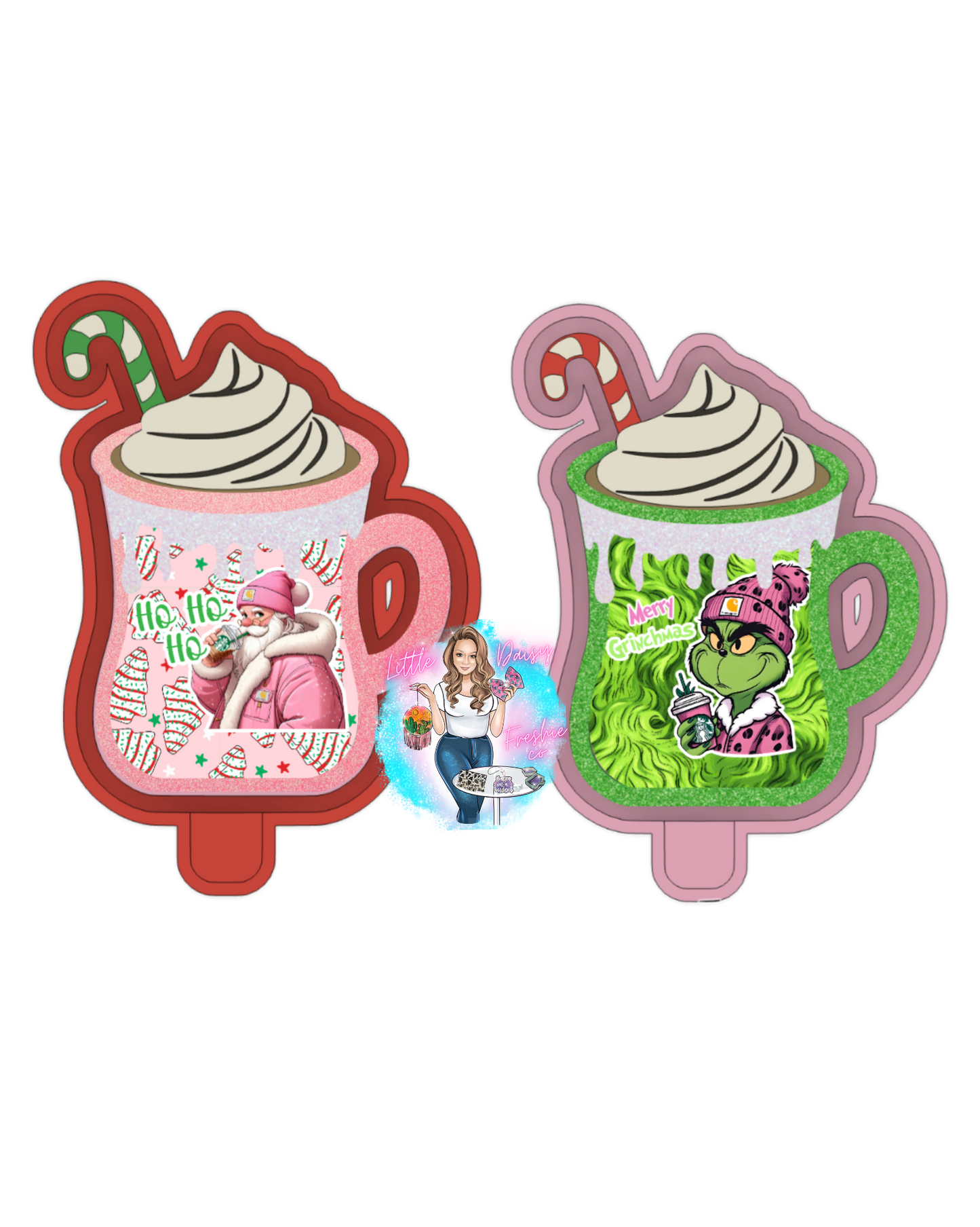 Christmas Hot Cocoa Mug Freshie Shaker Mold