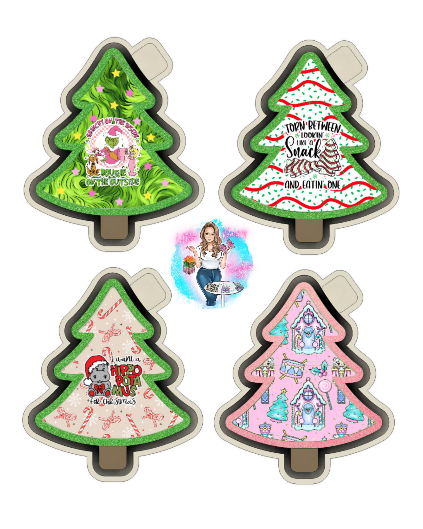 Christmas Tree Freshie Shaker Mold