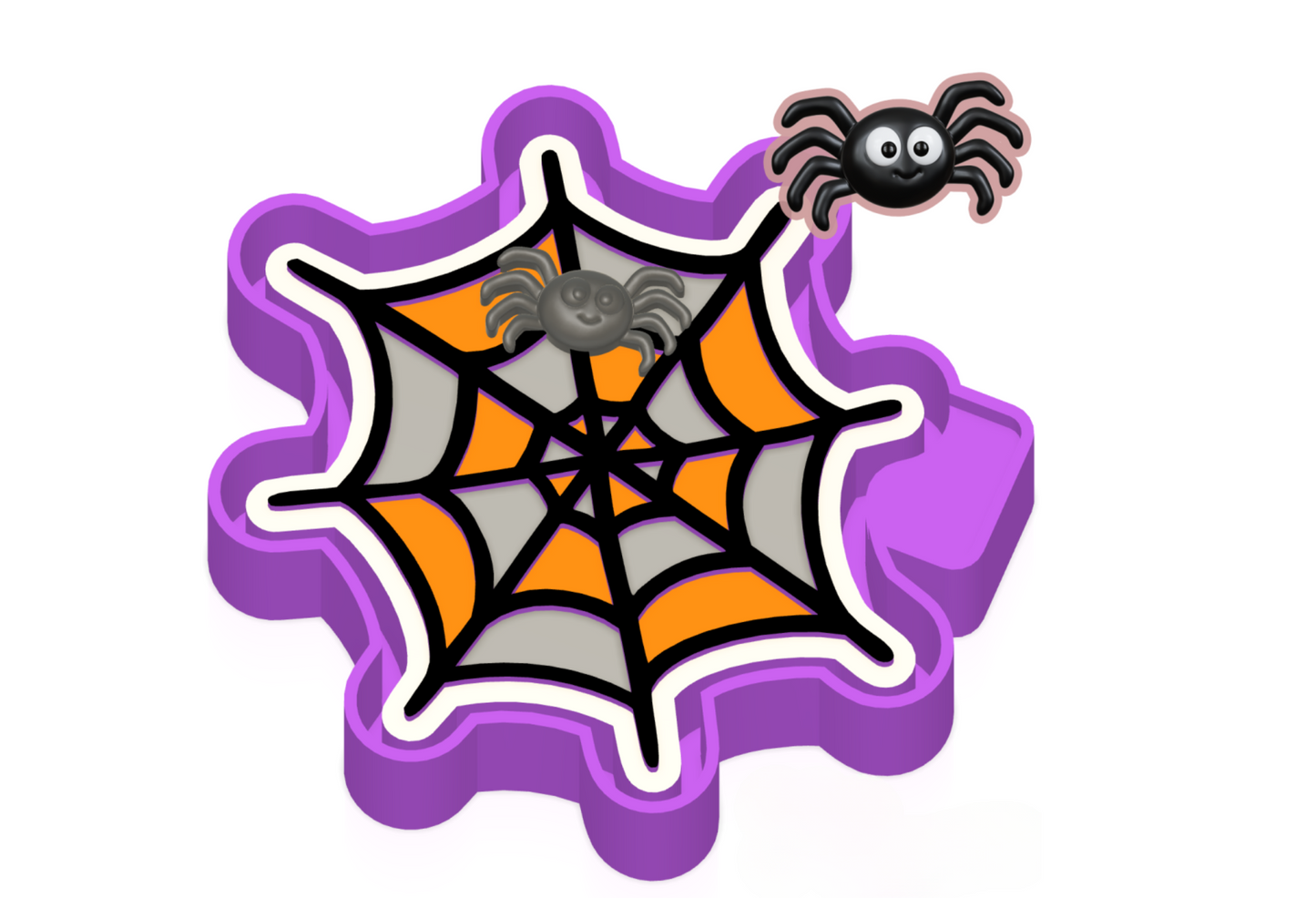 3D spider Freshie mold