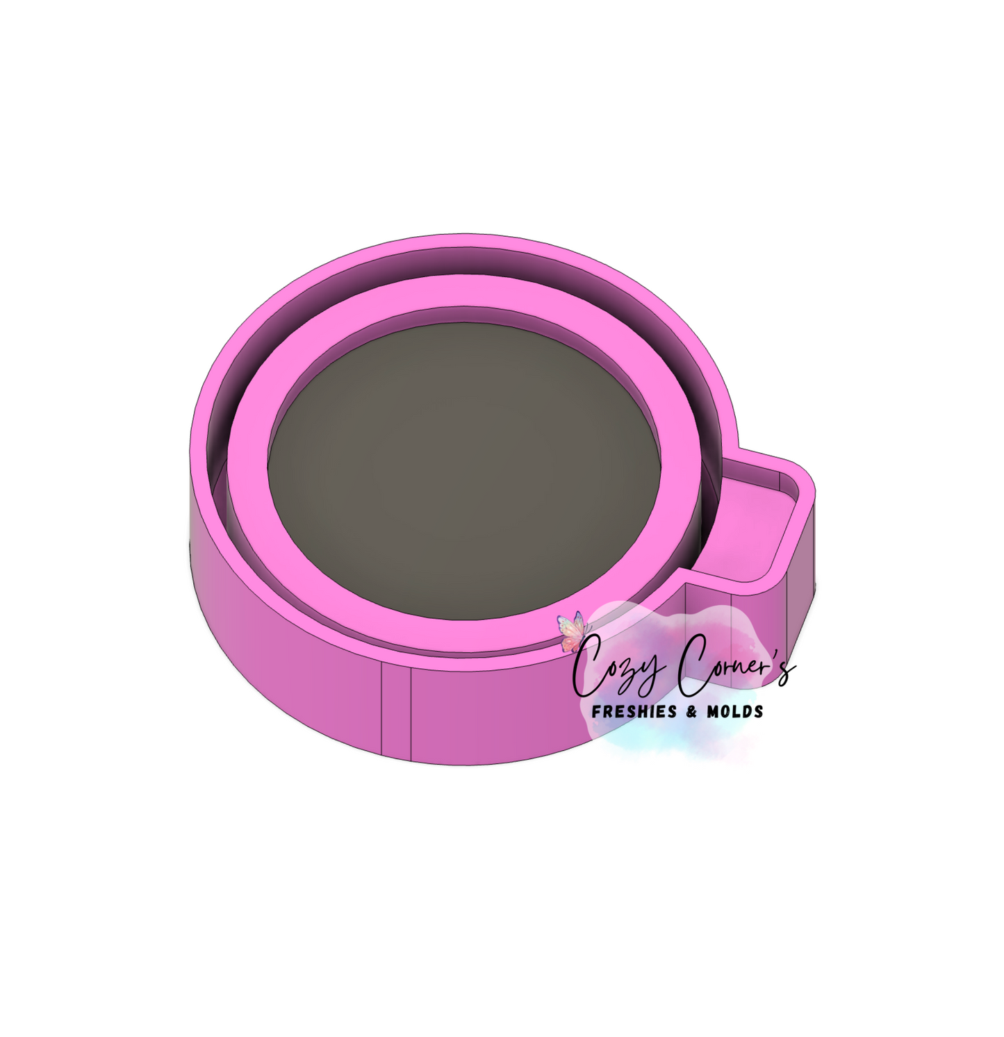 3" Cardstock Space Round Freshie Shaker Mold