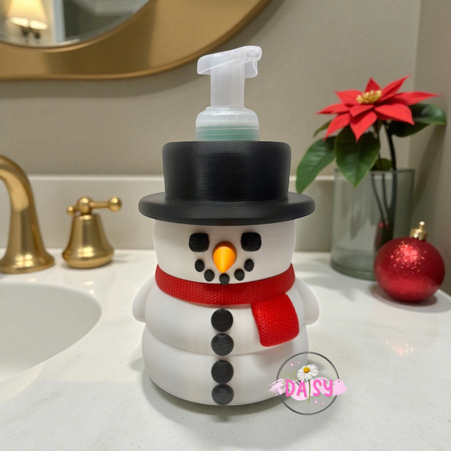 Snowman BBW Soap Dispenser Holder