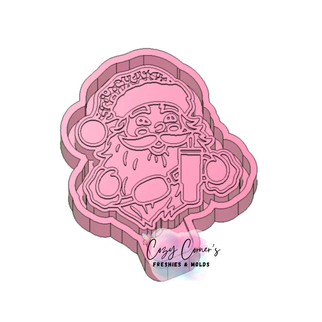 Boujee Santa Christmas freshie mold