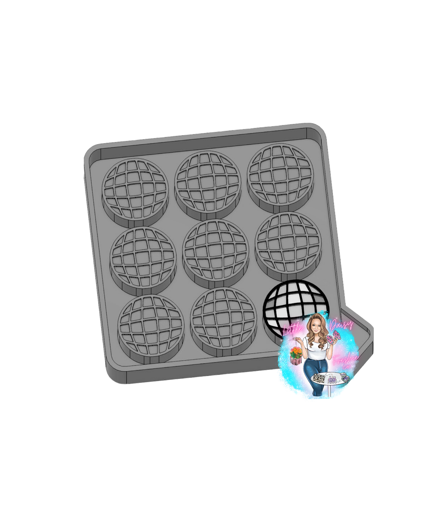 Disco ball wax melt mold