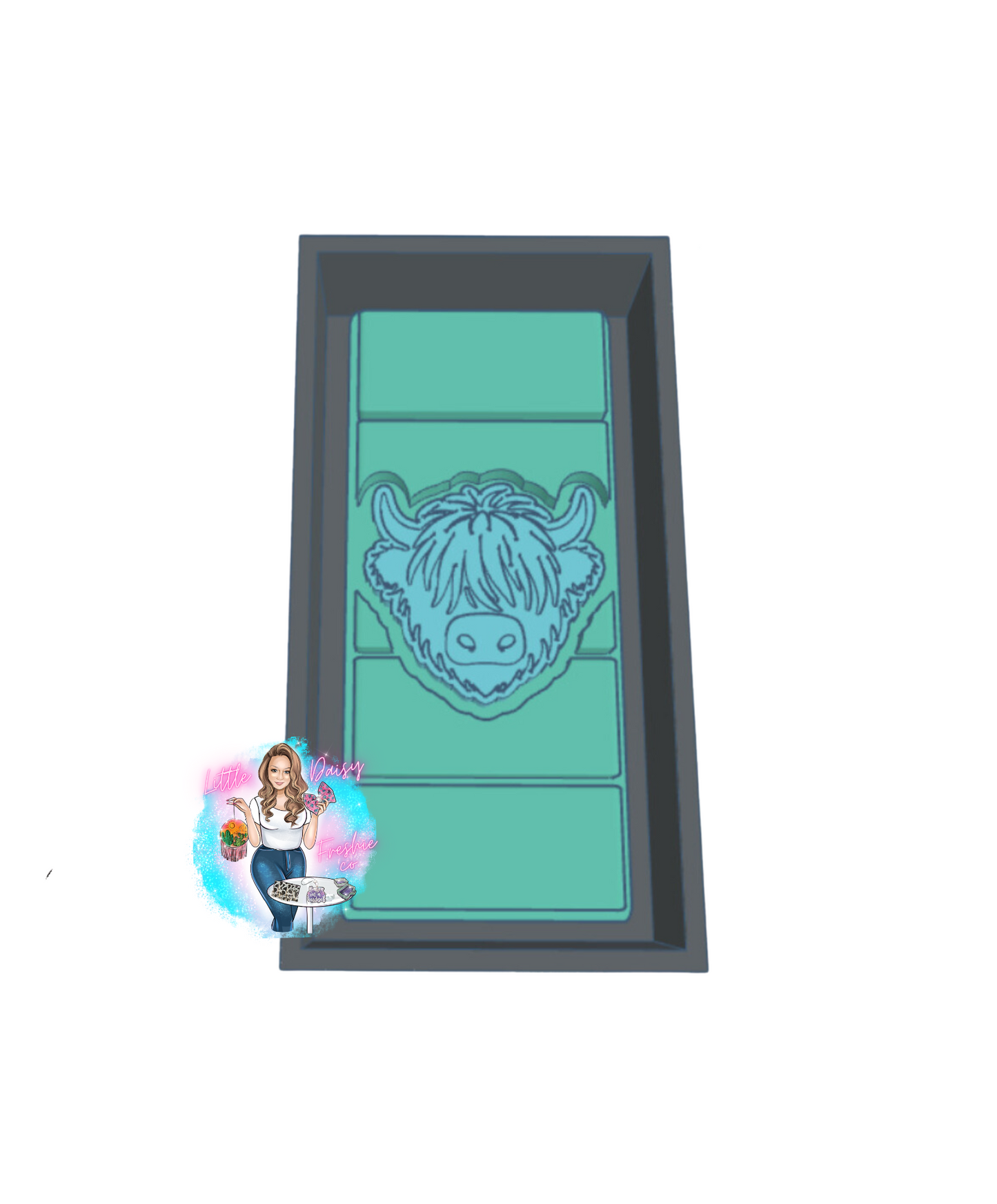 Highland Cow Snap Bar Mold