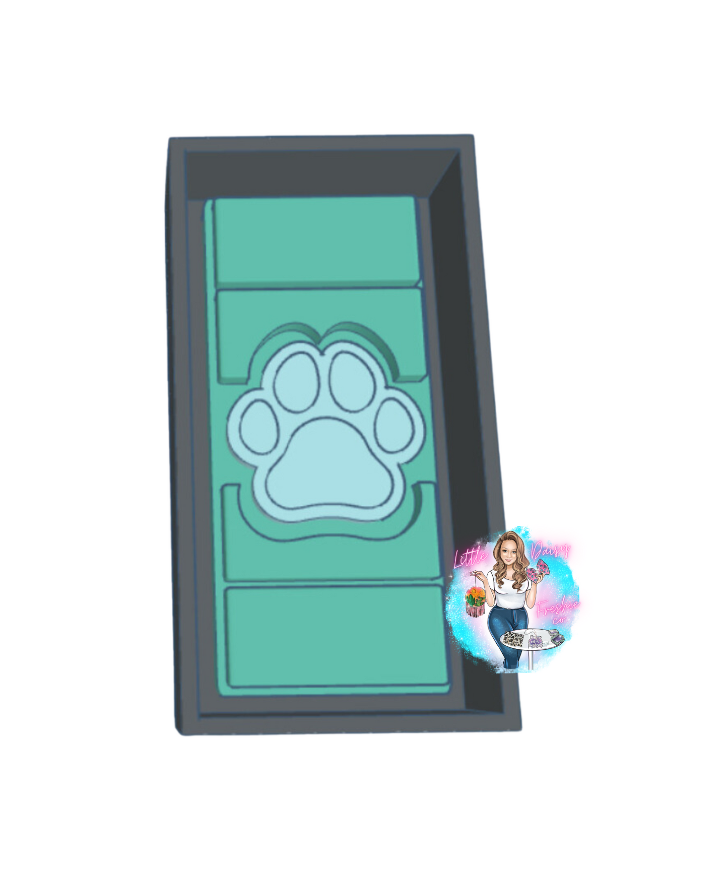 Paw Print Snap Bar Mold