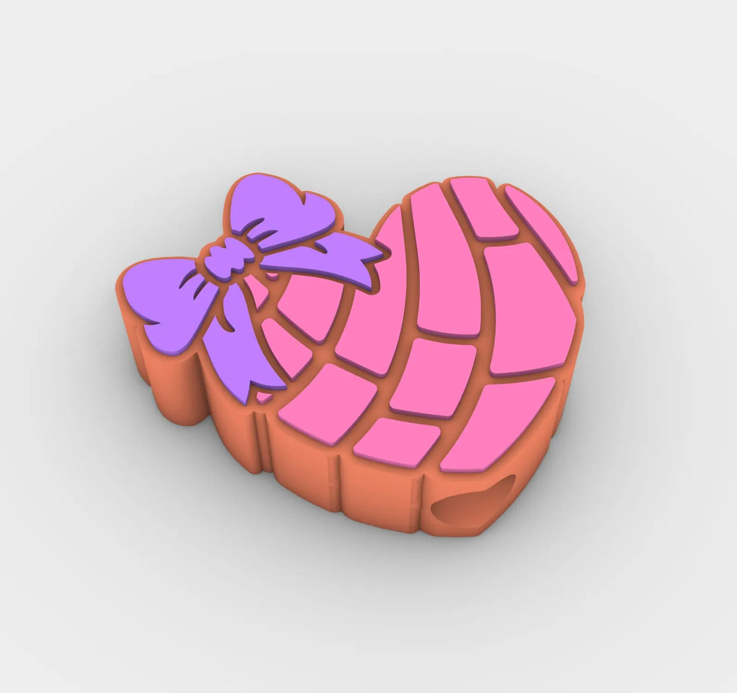 Concha with bow straw topper