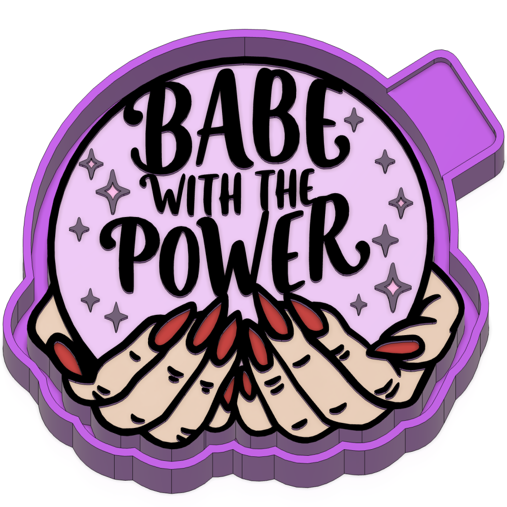 Babe with the power Freshie mold