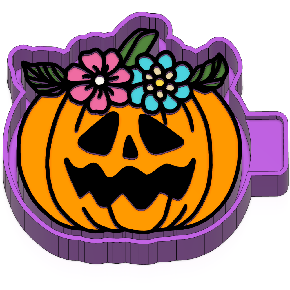 Pumpkin flower Freshie mold