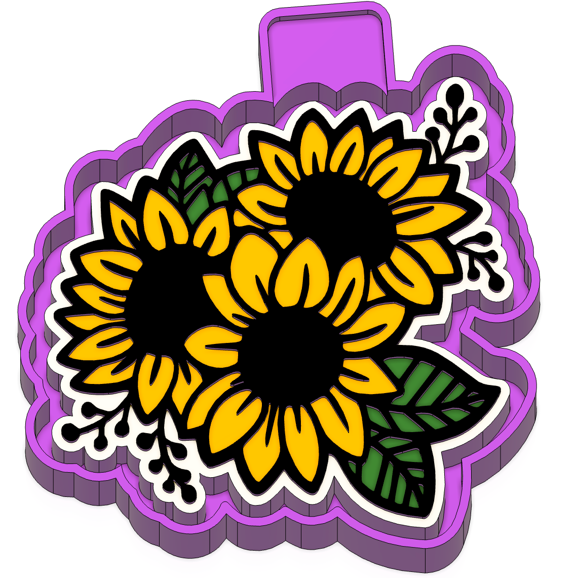 Sunflower Freshie Mold