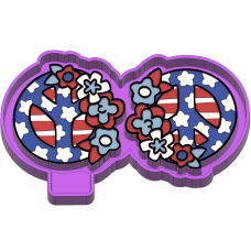peace flag vent clips Freshie mold