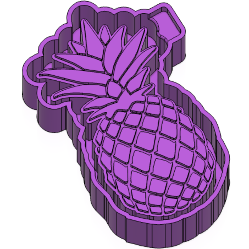 Pineapple Freshie mold