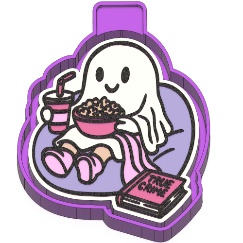True Crime Ghost/book Freshie Mold