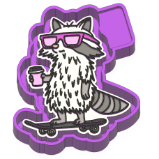 Raccoon Freshie mold