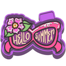 Hello Summer Freshie mold