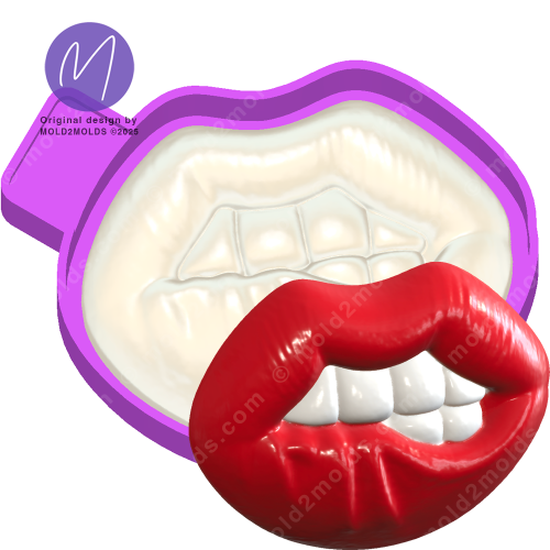 Lips 3D Freshie Mold