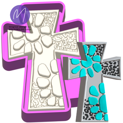 Cross 3D Freshie Mold