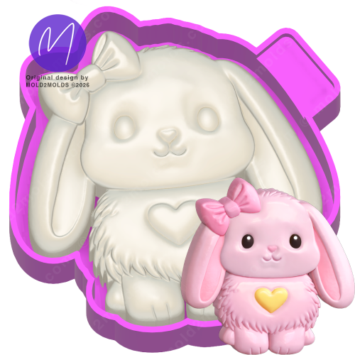 Bunny 3D Freshie Mold