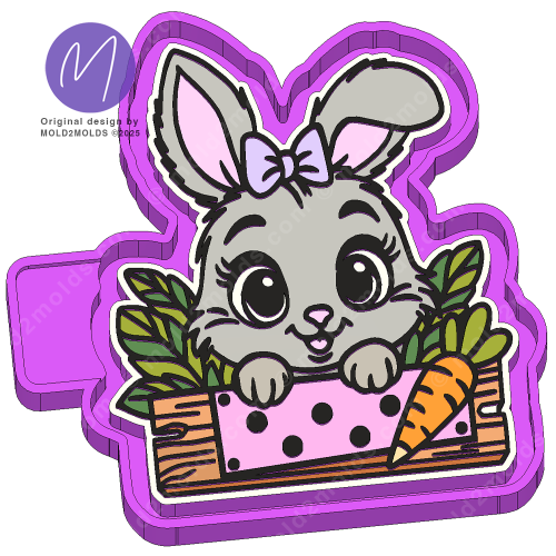 Easter Bunny Freshie Mold