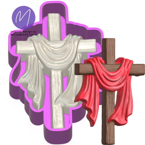 Cross 3D Freshie Mold